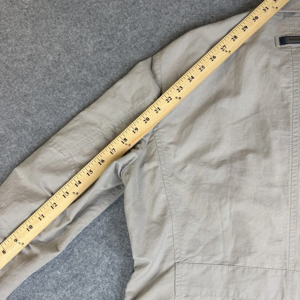Henry Cottons Men Beige Safari Utility Jacket Blazer Size 100 Large Cotton Coat